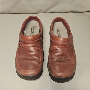 Men's Brown Leather Slip-On Loafers